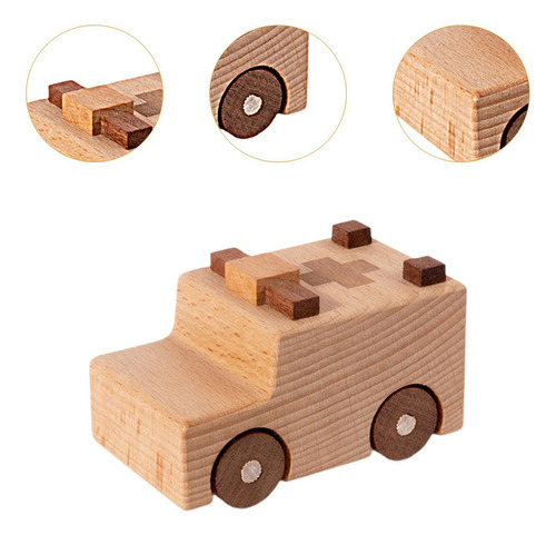 Adorno De Juguete De Coche De Madera, Figura Estilo B