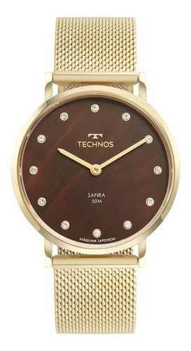 Relógio Technos Feminino Slim Dourado - 2025ltu/1m