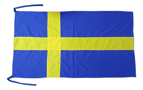 Bandera De Suecia Cosida Por Ambos Lados, Tela Buena Calidad