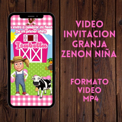 Video Invitación Granja Zenón Niña