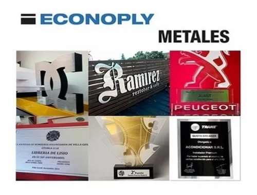 Imagen 4 de 8 de Plástico Bicapa Laserable 1200x600mm Econoply Metalizados