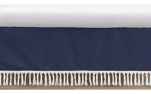 Sweet Jojo Designs Navy Boho Bohemian Boy Baby Crib Bed Skir