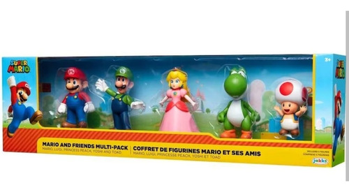 Figuras De Super Mario - Multipack Mario Y Sus Amigos De 2.5