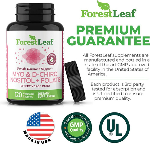 Myo & D-chiro Inositol + Folate X 120 Vcaps | Forest Leaf Sabor Neutro