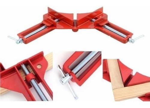 Sargento Angular Grampo Cantoneira Marcenaria 90° Graus 8pçs