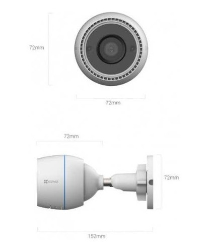 Imagen 3 de 3 de Cámara De Seguridad Ip Wifi Exterior Ezviz C3tn 2mp Full Hd