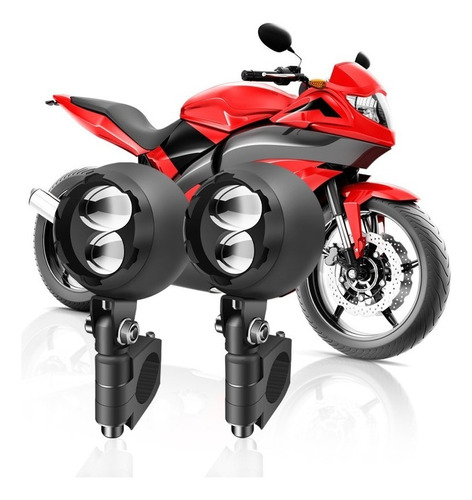 Par Kit Faros De Lupa Auxiliar Led Luz Para Moto Bmw