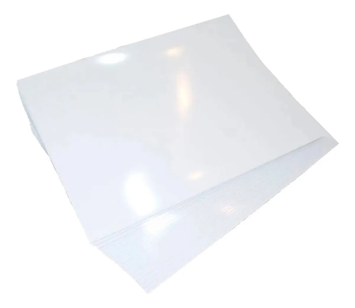 Papel Glossy 180g A4 Fotográfico Branco 50 Folhas Mundoware Branco