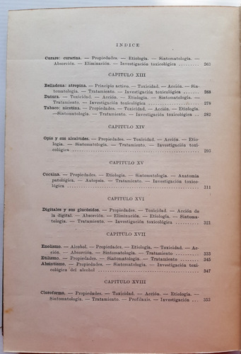 Antiguo Libro Toxicología Trivisonno 1929 Ateneo Ro 054 (Usado)
