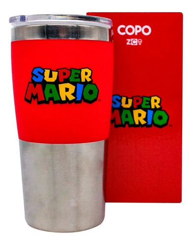 Copo De Viagem Max 450ml Super Mario Bros