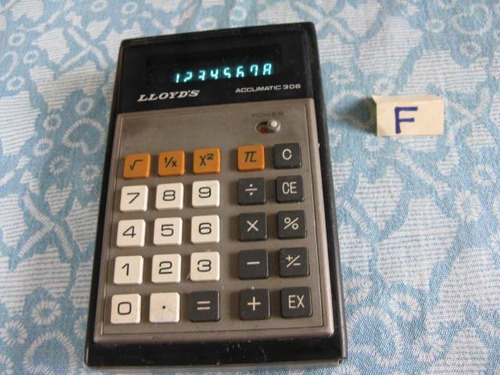 Electromania: Calculadora Lloyds Accumatic 306 Cj2-b2 Ckt