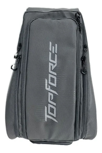 Bolso Paletero Ropa Raquetas Padel Tenis Mochila Asa Deporte Color Gris