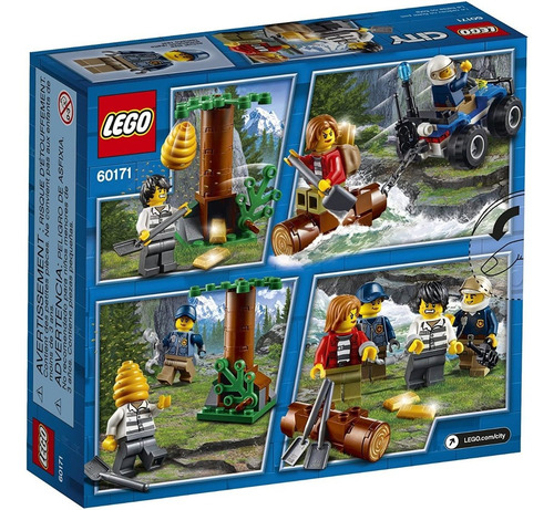 Imagen 3 de 6 de Lego City Montaña Fugitivos 88 Pz 60171