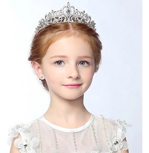 Coroa Infantil Tiara Criança Noiva Miss Princesa Acessórios