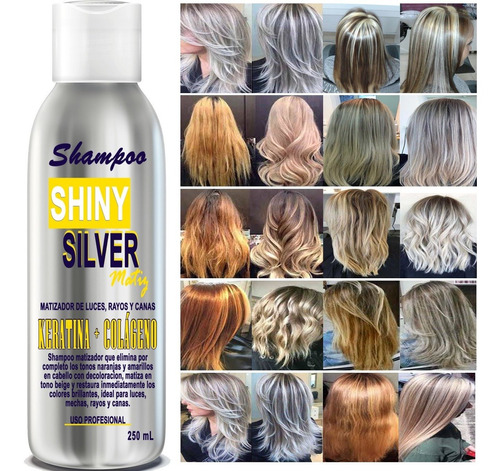 Shampoo Matizador Silver 250ml Cabello Rubio 