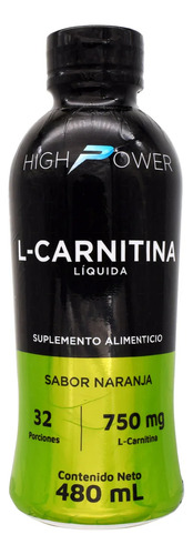 L Carnitina Liquida High Power Sabor Naranja 475ml Env Full Sabor Naranja