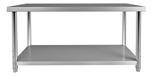 Vevor Mesa De Trabajo Cocina Acero Inoxidable 60x24x34 PuLG