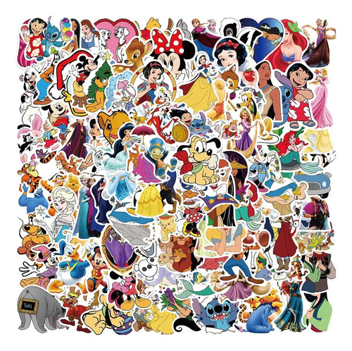 Pack Stickers Personajes Disney 20 Unidades Mix