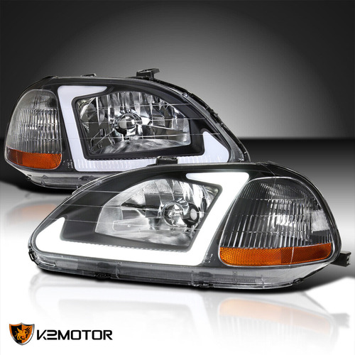 Par Faro Negro Led Honda Civic Hx 1996 1.6l