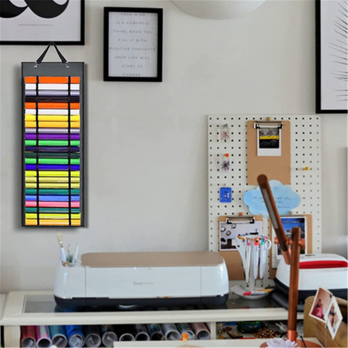 A Vinyl Roll Holder With 48 Compartments, Storage
