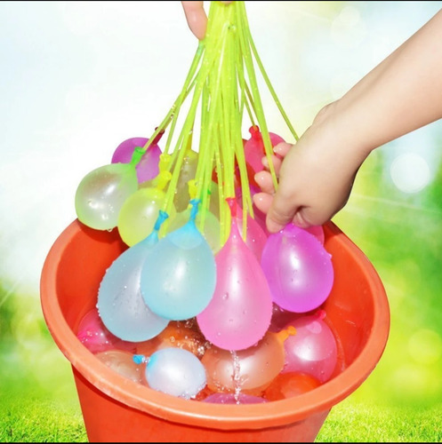 Imagem 4 de 4 de Splash Ball Balão Bexiga Com Enchedor De Água 111 Unidades