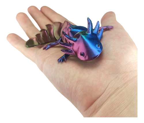 Juguete Mini Ajolote Articulado Figura Flexi Axolote Axolotl