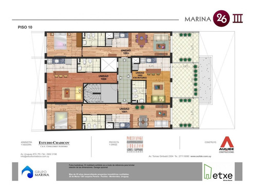 Imagen 20 de 20 de Penthouse Monoambiente En Venta Pocitos