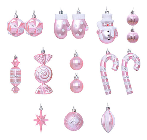 16 Piezas De Bolas De Navidad, Pequeños Colgantes De