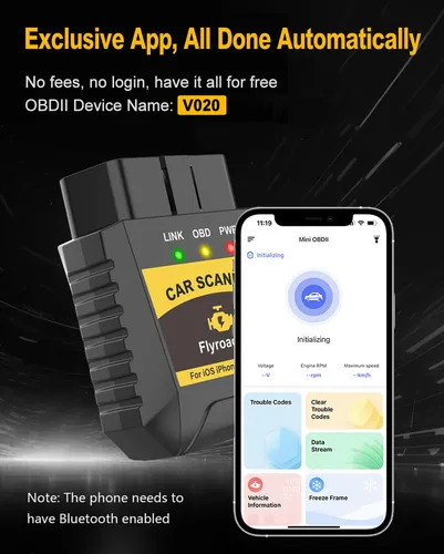 Escáner Obd2 Bluetooth Para iPhone Android Herramienta Diagn