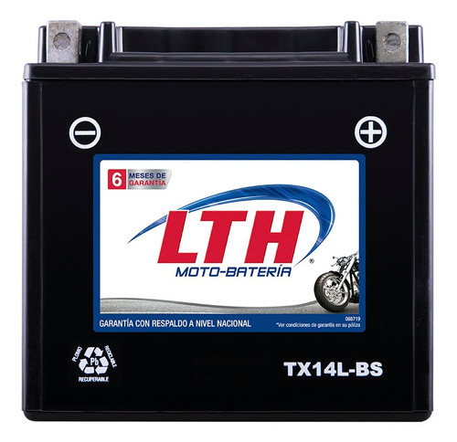 Moto Bateria Lth Gel Ctx14l-bs Ytx14l-bs Libre Mantenimiento