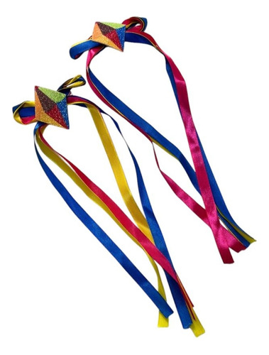 Presilhas Cabelos Com Enfeites Pipas E Fitas - Festa Junina