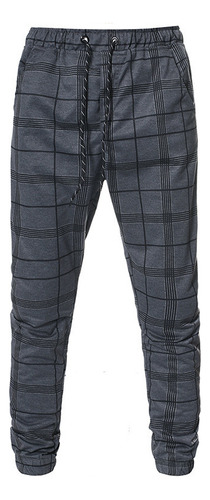 Pantalones Deportivos Para Hombre, Pantalones A Cuadros Micr