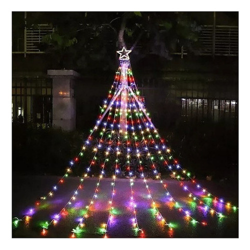 Árbol De Navidad De Cinta Led Solar For Decoración De Jardí