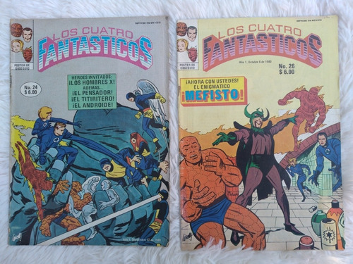 Comic Los Cuatro Fantasticos/1980-81/ Novedades Editores.