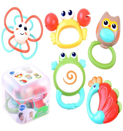 Pack 5 Sonajeros Bebe Estimulación Juguete/maryshopcl