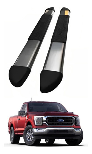 Estribos Ford F150 Lobo Cabina Sencilla 2015 A 2023 Cromado