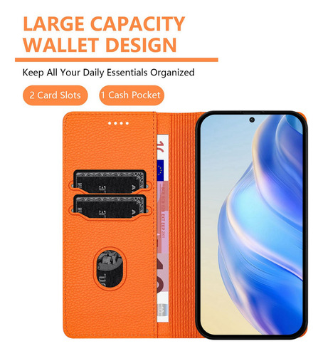 Funda De Piel Tipo Cartera Y Tarjetero Para Teléfono Blu G64