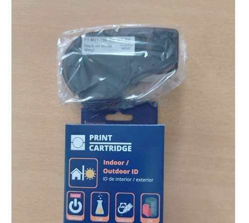 Imagen 2 de 4 de Cinta Vinil Brady M21-750-595-wt Blackonwhite Para Bmp21plus