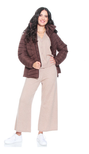Conjunto Wados Chaleco Y Pantalon Wideleg Tiro Alto