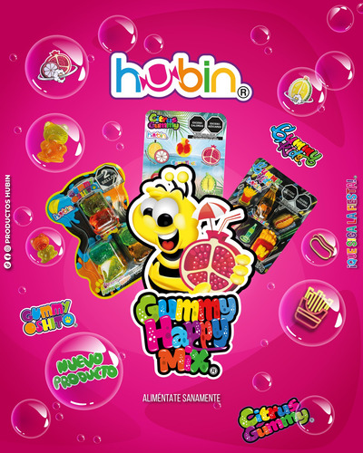 Hubin Gummys Ositos Pack Caja Con 30 Pzas