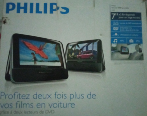 Reproductor De Dvd Portátil Doble Para Automóviles Philips 