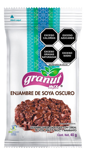 Enjambre Soya Granut Mix 40g Chocolate Oscuro