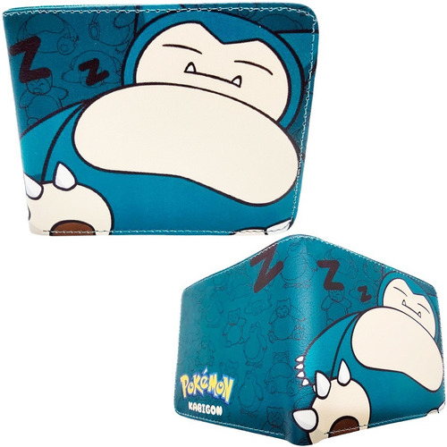 Cartera Snorlax Zzz - Pokemon - Nintendo - Gamer - Tipo Piel