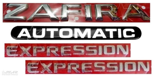 Emblemas Zafira Automatic + Expression - 2007