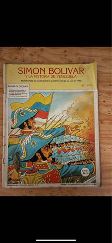 Album Vintage De Simon Bolívar Años 80 Incompleto Reg Estado