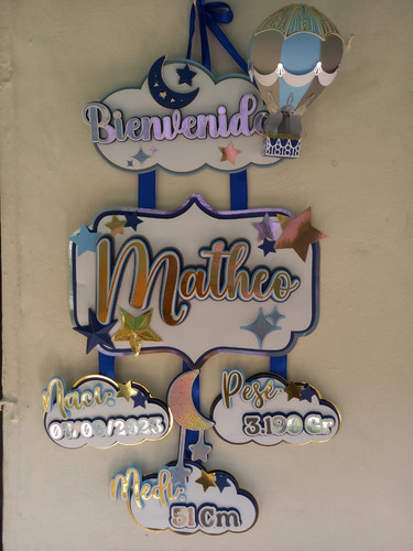 Cartel De Nacimiento Para Bebés.