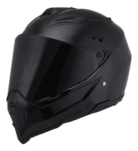 Casco Para Moto Woljay Dual Sport  Talla M Color Negro