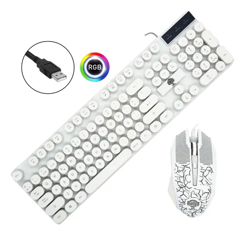 Mouse y teclado blanco sale