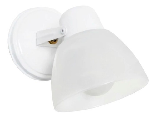 Aplique Spot 1 Luz Blanco Apto Techo Ventilador E27 Led