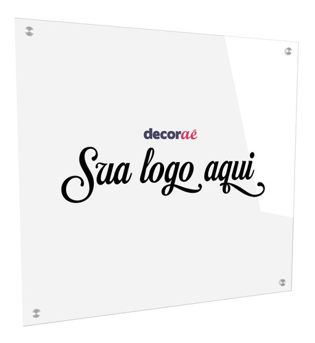 Placa Acrílico Marca Odontologia Clinica Logotipo 25x25cm